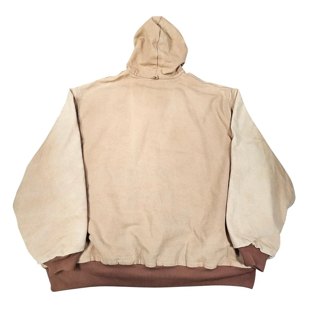 Carhartt JR106 Duck Thermal Lined Active Jac Hooded Jacket Carhartt Brown 6XL
